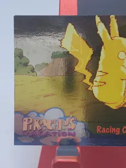 Racing Cheek To Cheek Topps Pokemon Card Holo Pikachus Vacation #48 LP - Image 2