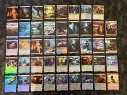 MTG FINAL FANTASY Lot: 57 Foils + 128 Commons + Sealed Land Pack - Image 2