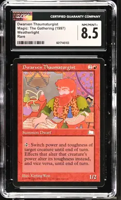DWARVEN THAUMATURGIST Weatherlight Rare Reserved List CGC 8.5 MTG [Nostalgium] - Image 1