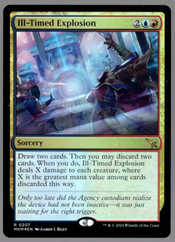 Ill-Timed Explosion 0207 Rare Foil Murders at Karlov Manor MTG Near Mint - Image 1