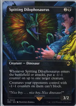 Spitting Dilophosaurus (Borderless) Universes Beyond: #3 - Image 1