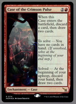 Case of the Crimson Pulse 0114 Rare Foil Murders at Karlov Manor MTG Near Mint - Image 1