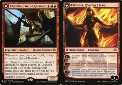 Chandra, Fire of Kaladesh // Chandra, Roaring Flame The List LP MTG - Image 1