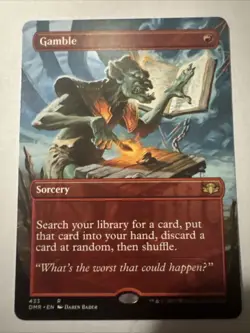 Gamble (Borderless) Dominaria Remastered Regular - Image 1