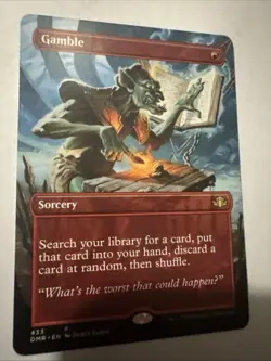 Gamble (Borderless) Dominaria Remastered Regular - Image 2