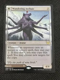 Wandering Archaic #6 Normal Strixhaven: School of Mages NM MTG - Image 1