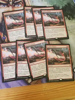 Radiant Flames × 4 NM - LP BFZ mtg - Image 1