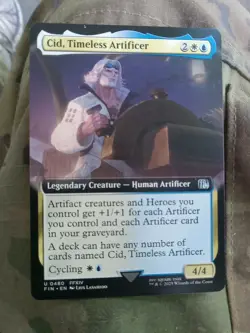 Cid, Timeless Artificer 0480 (Extended Art) Final Fantasy MINT PACK FRESH!! - Image 1