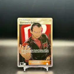 Giovanni's Exile 67/68 Hidden Fates Full Art Holo NM Pokemon TCG Card - Image 1