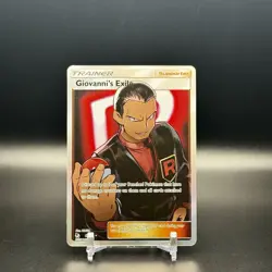 Giovanni's Exile 67/68 Hidden Fates Full Art Holo NM Pokemon TCG Card - Image 3