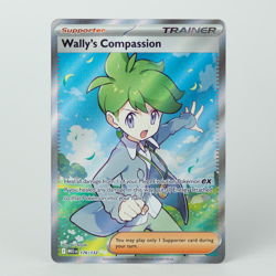 Wally's Compassion Ultra Rare Full Art 176/132 Pokemon Mega Evolution English NM - Image 1
