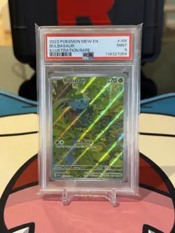 2023 Bulbasaur 166/165 Pokemon 151 English PSA 9 MINT Illustration Rare - Image 1