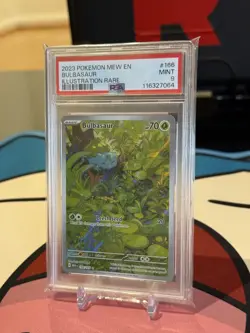 2023 Bulbasaur 166/165 Pokemon 151 English PSA 9 MINT Illustration Rare - Image 2