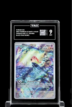 2023 POKEMON SVP PARADOX RIFT ETB PROMO #065 SCREAM TAIL Tag MINT 9 - Image 1
