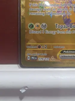 Pikachu ex 179/131 Hyper Rare GOLD Pokemon TCG Prismatic Evolutions - Image 5