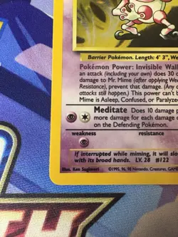 Pokemon TCG Mr. Mime Holo Rare Jungle (No Symbol) 6/64 - Image 5
