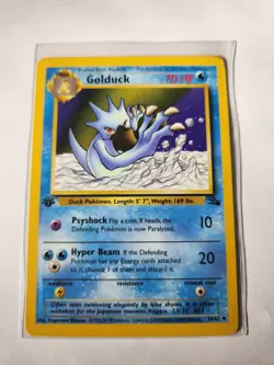 Pokemon TCG Golduck Fossil 35 Regular 1st Edition Uncommon - Image 1