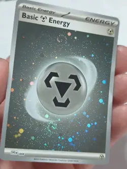 Pokemon Basic Metal Energy SVE 008 Cosmos Holo x3 Swirls 2023 NM - Image 1