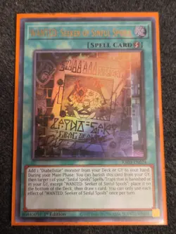 Yugioh WANTED: Seeker of Sinful Spoils RA03-EN074 Ultra Rare 1st Ed NM - Image 1