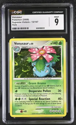 CGC 9 Venusaur 13/147 Holo Supreme Victors Pokemon Card - Image 1