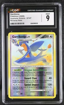 CGC 9 Garchomp 5/147 Reverse Holo Supreme Victors Pokemon Card - Image 1