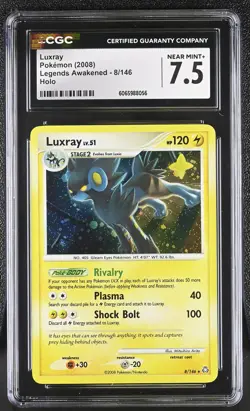 CGC 7.5 Luxray 8/146 Holo Legends Awakened Pokemon Card - Image 1