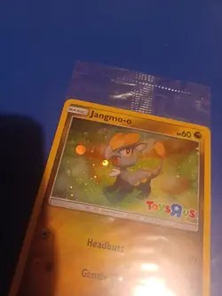 Pokemon X 25 Sealed Jangmo-o 2017 Toys R Us Stamped Holo Promo Card 75/111 - Image 2