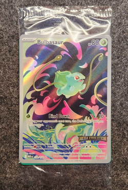 Pokemon Card Bulbasaur 133/132 Mega Evolution Stamped Promo Sealed - Image 1