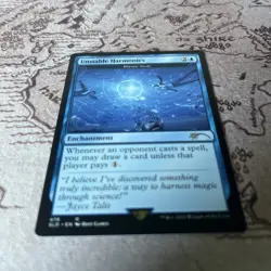 UNSTABLE HARMONICS (RHYSTIC STUDY) Secret Lair Magic MTG MINT CARD - Image 3