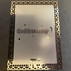 Goddess Story Gold METAL Card - Serial Number #/100! Anime Girl Bikini Azure - Image 5
