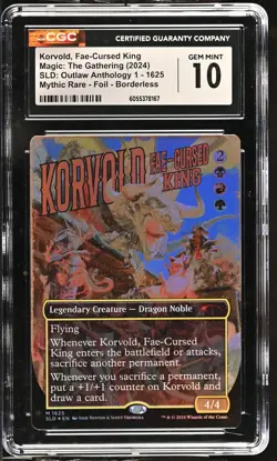 KORVOLD, FAE-CURSED KING Secret Lair Foil Mythic CGC 10 MTG [Nostalgium] - Image 1