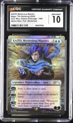 JACE, UNRAVELER OF SECRETS Secret Lair KAITO Mysterious Maestro Foil CGC 10 MTG - Image 1