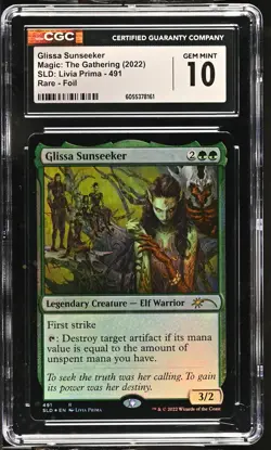 GLISSA SUNSEEKER Secret Lair Foil Livia Prima CGC 10 MTG [Nostalgium] - Image 1