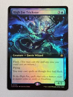 High Fae Trickster - (Extended Art FOIL) - Foundations - NM MTG - Image 1