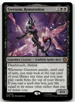 Gwenom, Remorseless M Marvel's Spider-Man 56 MTG NM X1 - Image 1