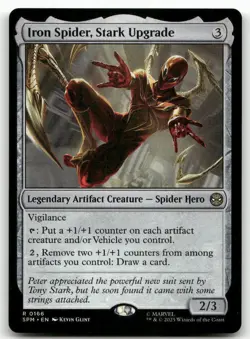 Iron Spider, Stark Upgrade R Marvel's Spider-Man 166 MTG NM X1 - Image 1