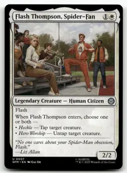 Flash Thompson, Spider-Fan U Marvel's Spider-Man 7 MTG NM - Image 1