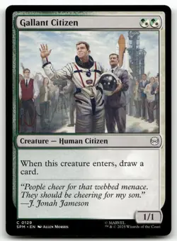 X4 Gallant Citizen C Marvel's Spider-Man 129 MTG NM PLAYSET - Image 1