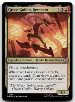 Green Goblin, Revenant U Marvel's Spider-Man 130 MTG NM X1 - Image 1