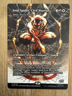 MTG - Iron Spider, Civil Warrior - Borderless - Marvels Spiderman - Non Foil NM - Image 1