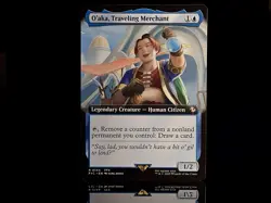 O'aka, Traveling Merchant #144 FIC R (Extended Art Non-Foil) MTG Final Fantasy - Image 1