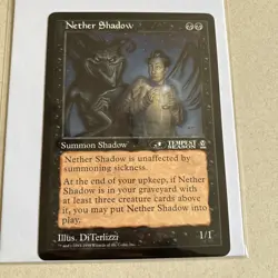 MTG Magic The Gathering - Nether Shadow - Oversize 6x9 Tempest Season Promo Card - Image 1