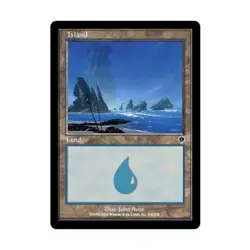 WOTC MtG Invasion Island #336 (C) (Foil) EX - Image 1