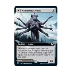 WOTC MtG Strixhaven: School of Mag Wandering Archaic (Extended Art) (R) (F NM - Image 1