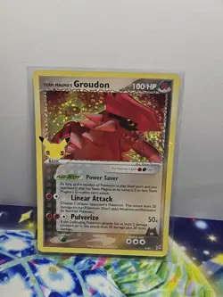 Pokemon 25th Anniversary Team Magma's Groudon 9/95 Holo Rare Celebrations nm - Image 1