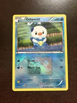 Oshawott 27/114 Reverse Holo Crosshatch Pokemon League Promo LP - Image 1