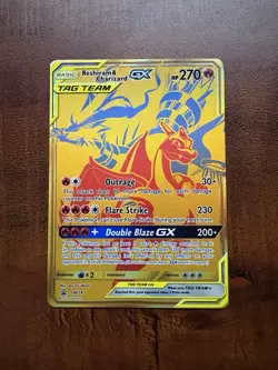 Reshiram & Charizard GX Tag Team SM247 Pokemon Sun & Moon Promo Near Mint (NM) - Image 2