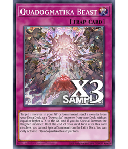 3X Quadogmatika Beast DOOD-EN078 C Doom of Dimensions NM 1st Ed Yugioh - Image 1
