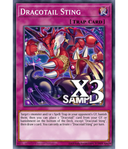 3X Dracotail Sting DOOD-EN077 C Doom of Dimensions NM 1st Ed Yugioh - Image 1