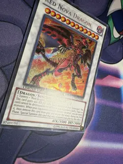 Red Nova Dragon CT07-EN005 Secret Rare Limited Edition Yugioh MP - Image 2